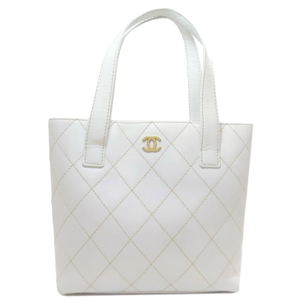 CHANEL White Tote Bag